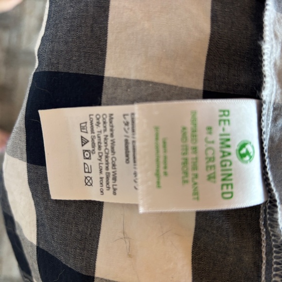 J. Crew Factory Navy & White Buffalo Check Dress - Picture 6 of 7